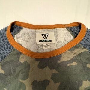 VISSLA Camouflage Shirt with Orange Trim